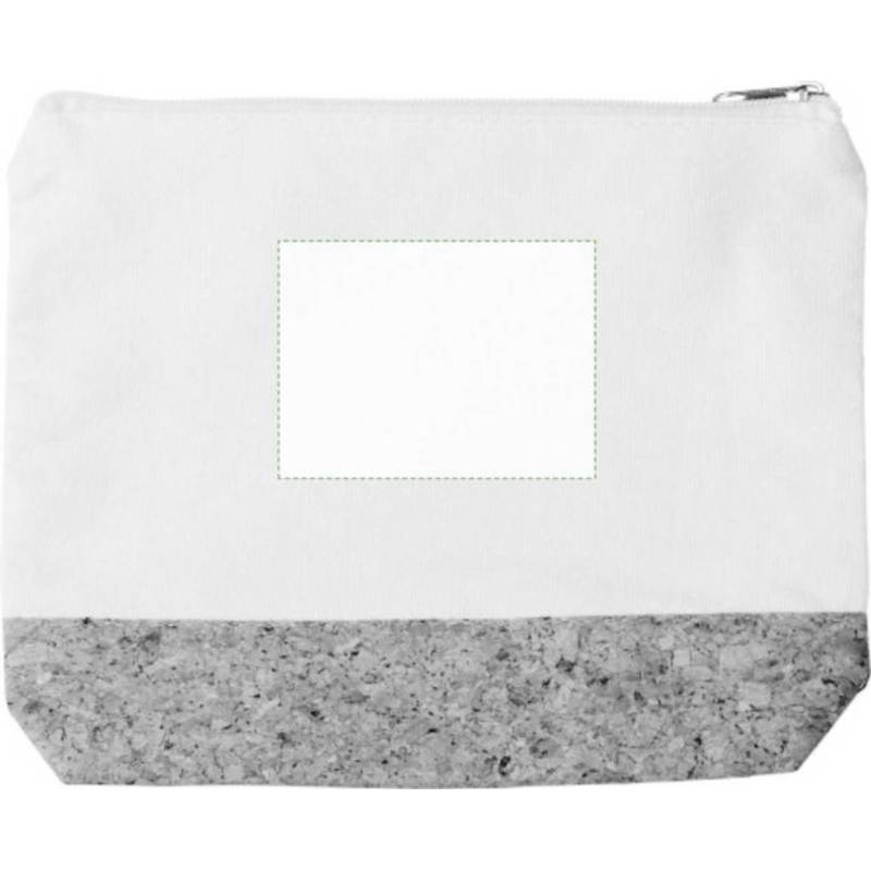 Bavlněná (220 gr/m2) kosmetická taštička Teagan, hnědá khaki Bavlněná (220 gr/m2) kosmetická taštička Teagan, hnědá khaki