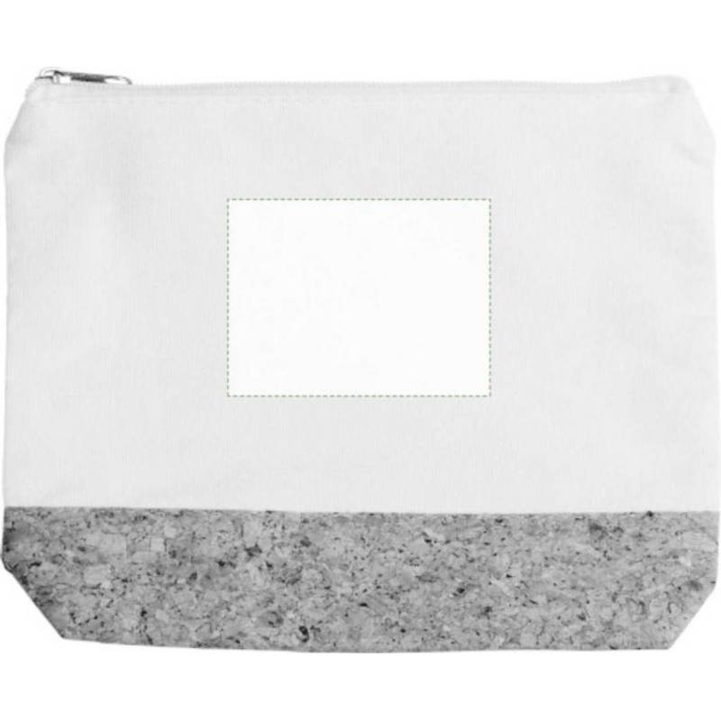 Bavlněná (220 gr/m2) kosmetická taštička Teagan, hnědá khaki Bavlněná (220 gr/m2) kosmetická taštička Teagan, hnědá khaki