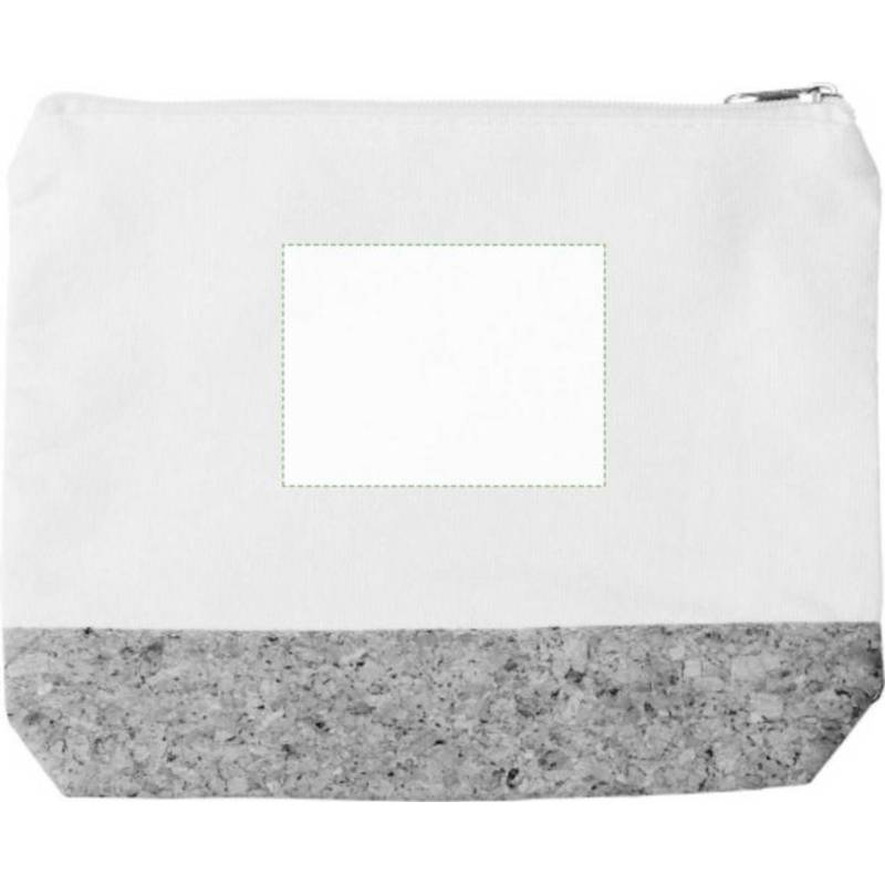 Bavlněná (220 gr/m2) kosmetická taštička Teagan, hnědá khaki Bavlněná (220 gr/m2) kosmetická taštička Teagan, hnědá khaki