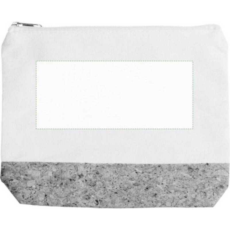 Bavlněná (220 gr/m2) kosmetická taštička Teagan, hnědá khaki Bavlněná (220 gr/m2) kosmetická taštička Teagan, hnědá khaki