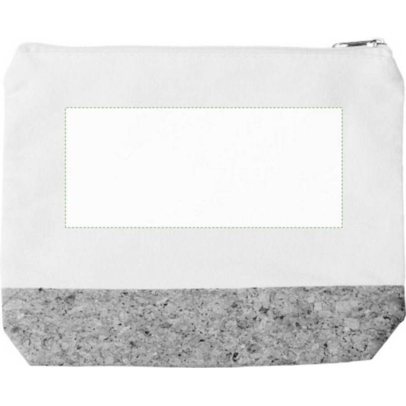 Bavlněná (220 gr/m2) kosmetická taštička Teagan, hnědá khaki Bavlněná (220 gr/m2) kosmetická taštička Teagan, hnědá khaki