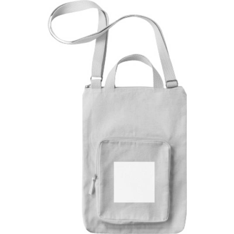 Bavlněná (340 g/m2) brašna na notebook Iker, hnědá khaki Bavlněná (340 g/m2) brašna na notebook Iker, hnědá khaki