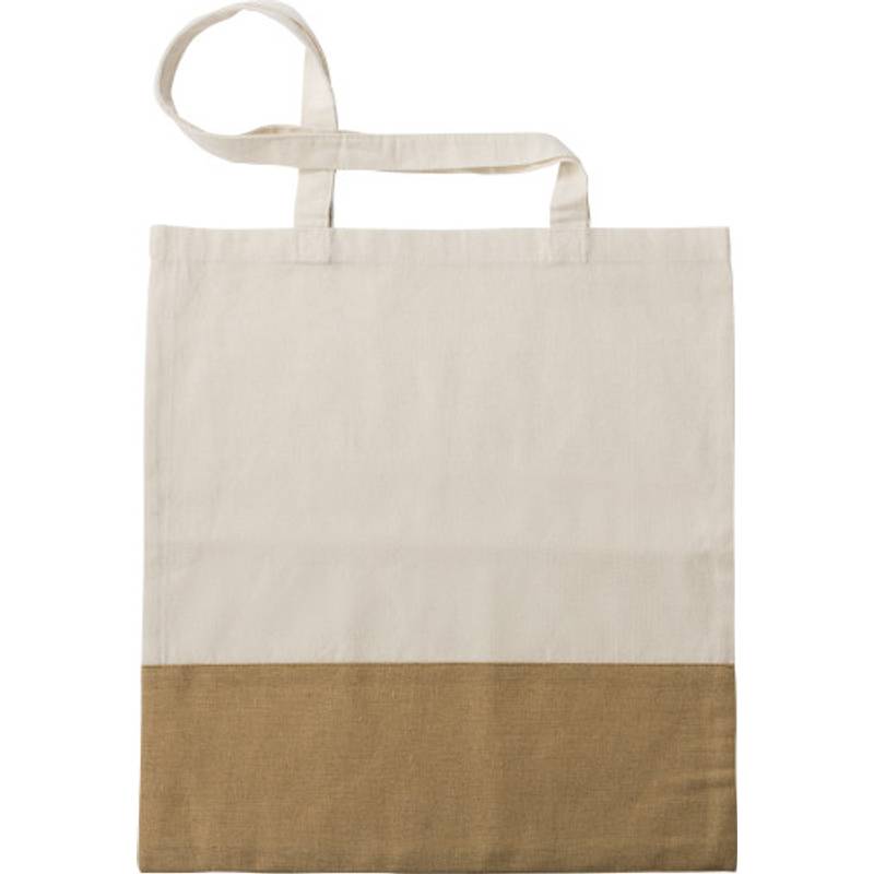 Bavlněná (160 g/m2) nákupní taška Kyler, hnědá khaki Bavlněná (160 g/m2) nákupní taška Kyler, hnědá khaki