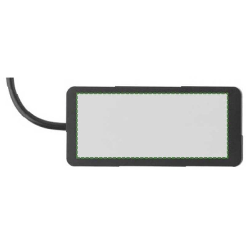 Hliníkový USB Hub Layton, černá Hliníkový USB Hub Layton, černá