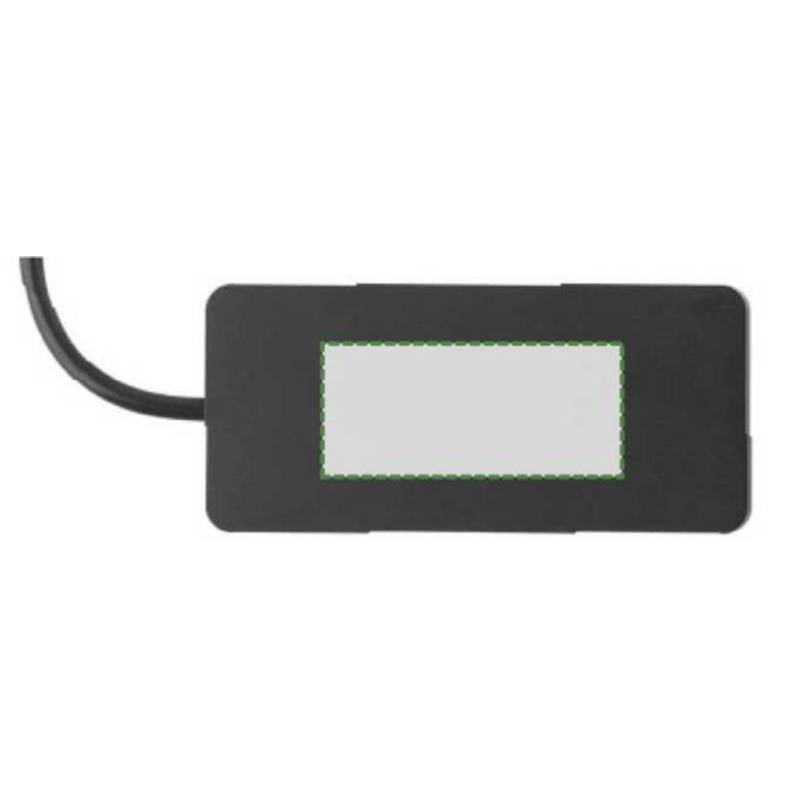 Hliníkový USB Hub Layton, černá Hliníkový USB Hub Layton, černá