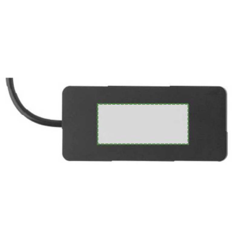 Hliníkový USB Hub Layton, černá Hliníkový USB Hub Layton, černá