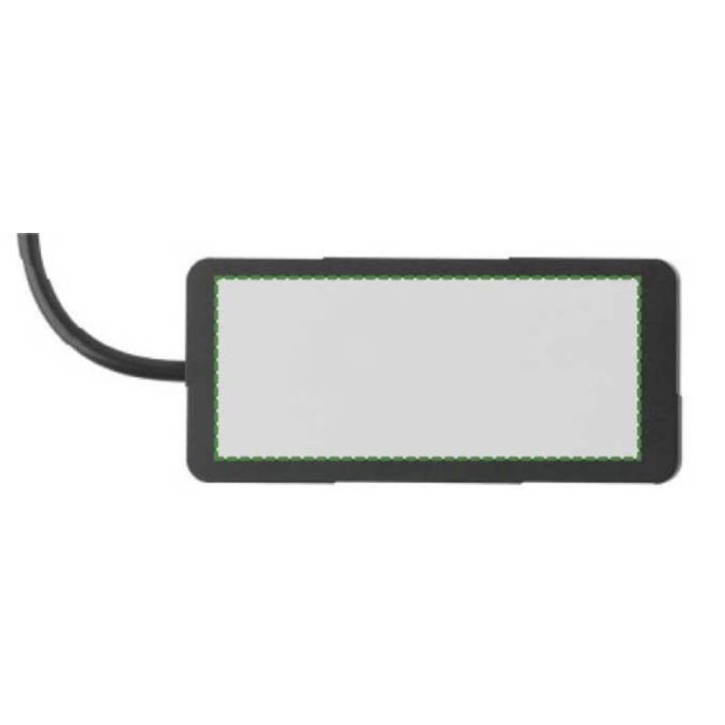 Hliníkový USB Hub Layton, černá Hliníkový USB Hub Layton, černá