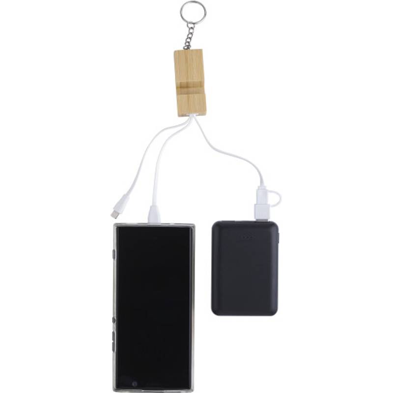 Bambusová klíčenka Sutton, hnědá Bambusová klíčenka Sutton, hnědá