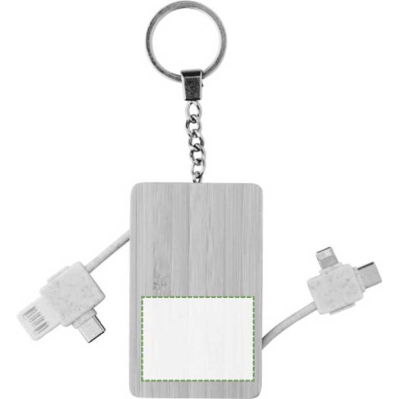 Bambusová klíčenka Bianca, hnědá Bambusová klíčenka Bianca, hnědá