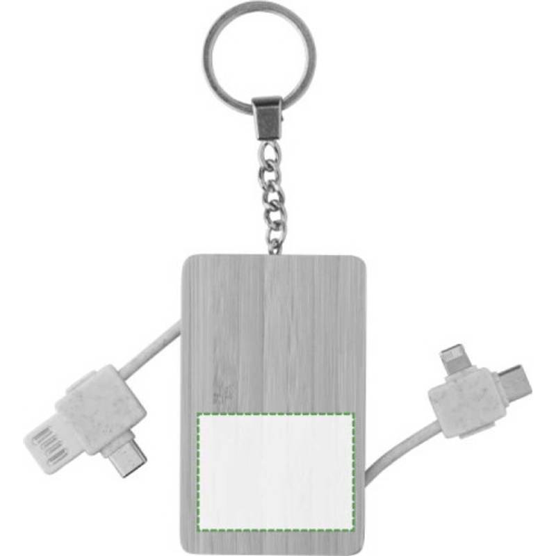 Bambusová klíčenka Bianca, hnědá Bambusová klíčenka Bianca, hnědá