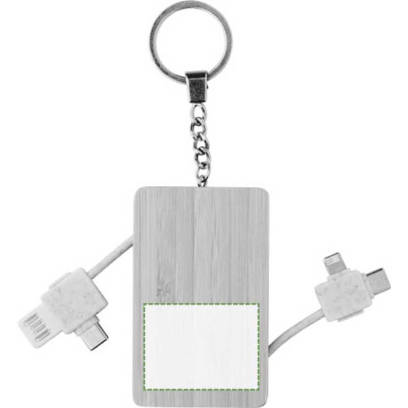 Bambusová klíčenka Bianca, hnědá Bambusová klíčenka Bianca, hnědá