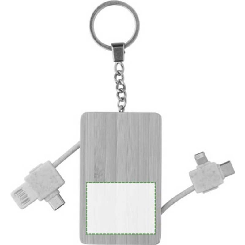 Bambusová klíčenka Bianca, hnědá Bambusová klíčenka Bianca, hnědá