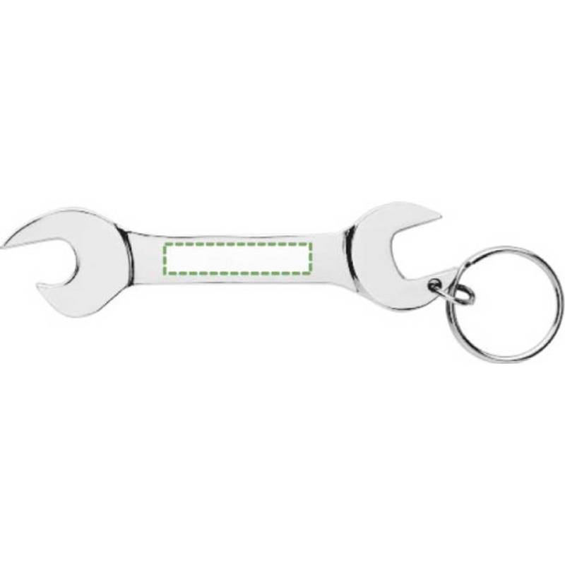 Kovová kľúčenka Gideon, sivá strieborná Kovová kľúčenka Gideon, sivá strieborná