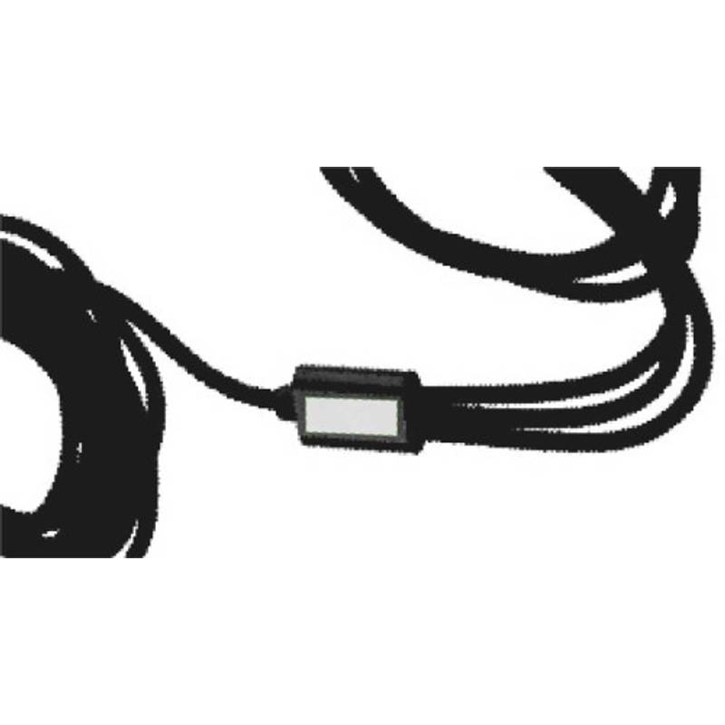 Nylonový nabíjecí kabel Sable, černá Nylonový nabíjecí kabel Sable, černá