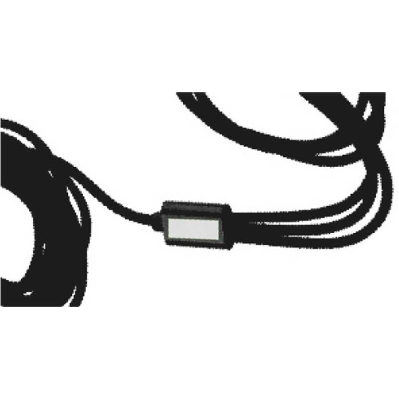 Nylonový nabíjecí kabel Sable, černá Nylonový nabíjecí kabel Sable, černá