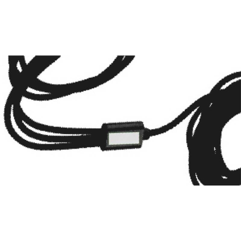 Nylonový nabíjecí kabel Sable, černá Nylonový nabíjecí kabel Sable, černá