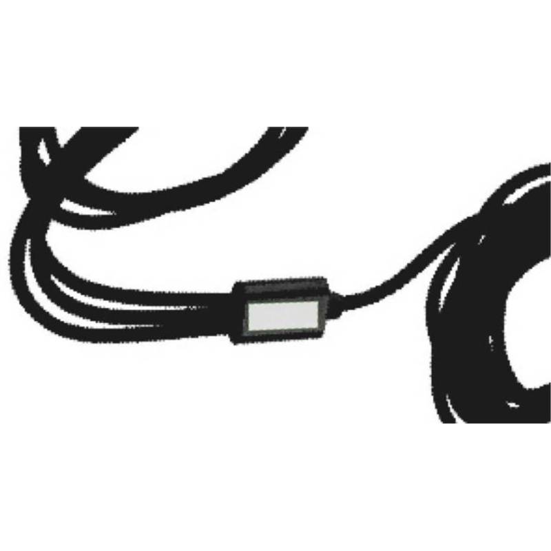 Nylonový nabíjecí kabel Sable, černá Nylonový nabíjecí kabel Sable, černá