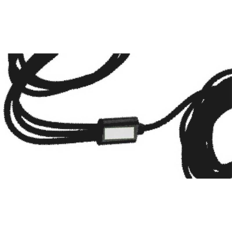 Nylonový nabíjecí kabel Sable, černá Nylonový nabíjecí kabel Sable, černá