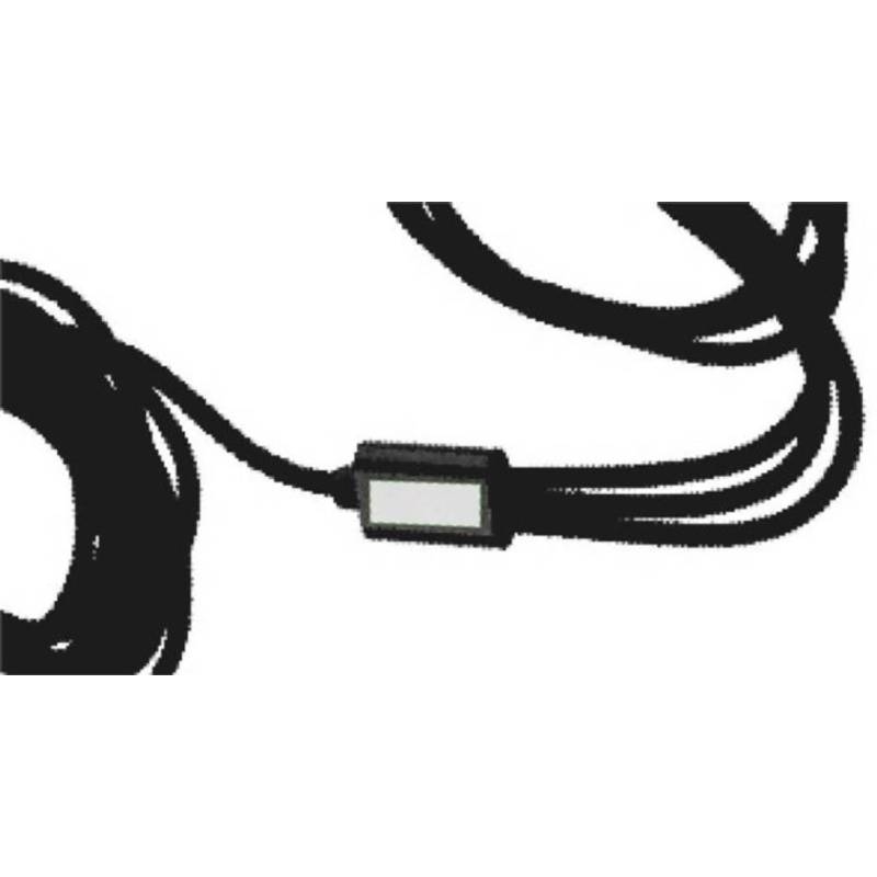 Nylonový nabíjecí kabel Sable, černá Nylonový nabíjecí kabel Sable, černá