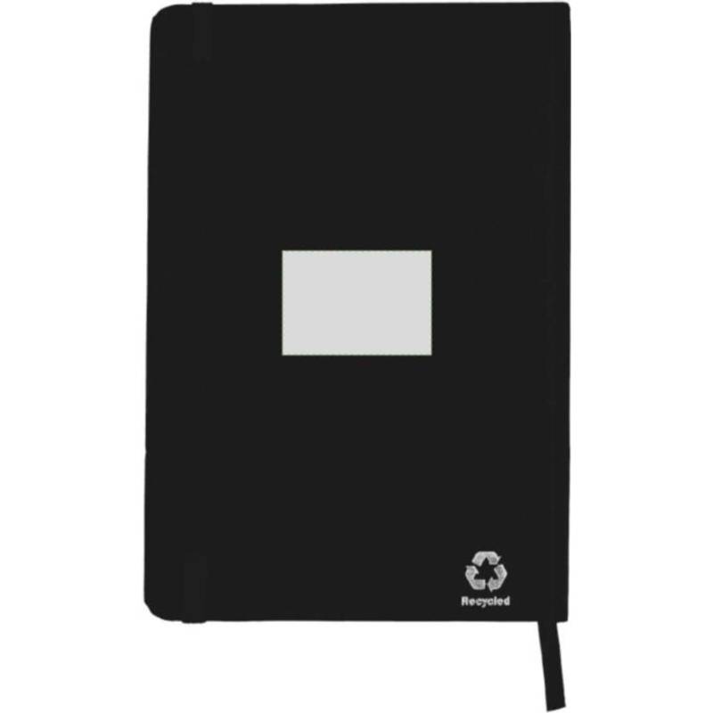 Zápisník z recyklovaného kartonu (A5) Evangeline, černá Zápisník z recyklovaného kartonu (A5) Evangeline, černá