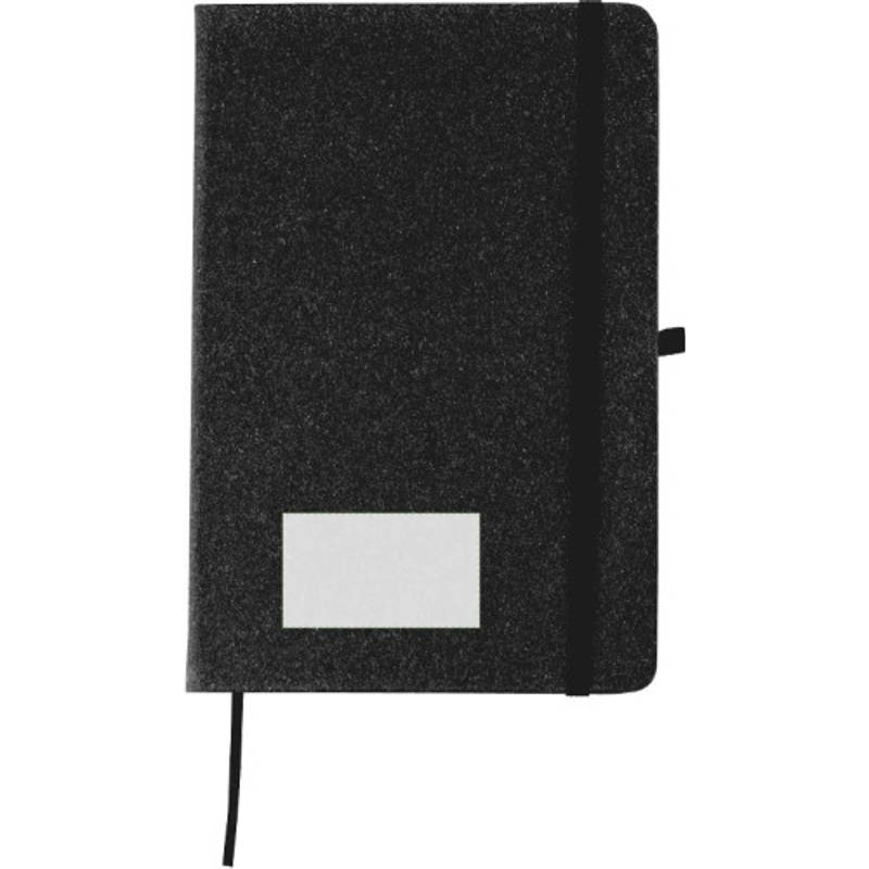 Zápisník z recyklované kůže (A5) Gianna, černá Zápisník z recyklované kůže (A5) Gianna, černá