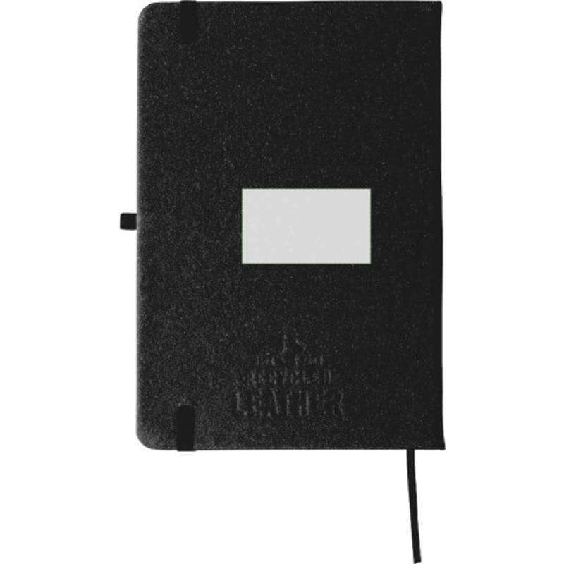 Zápisník z recyklované kůže (A5) Gianna, černá Zápisník z recyklované kůže (A5) Gianna, černá