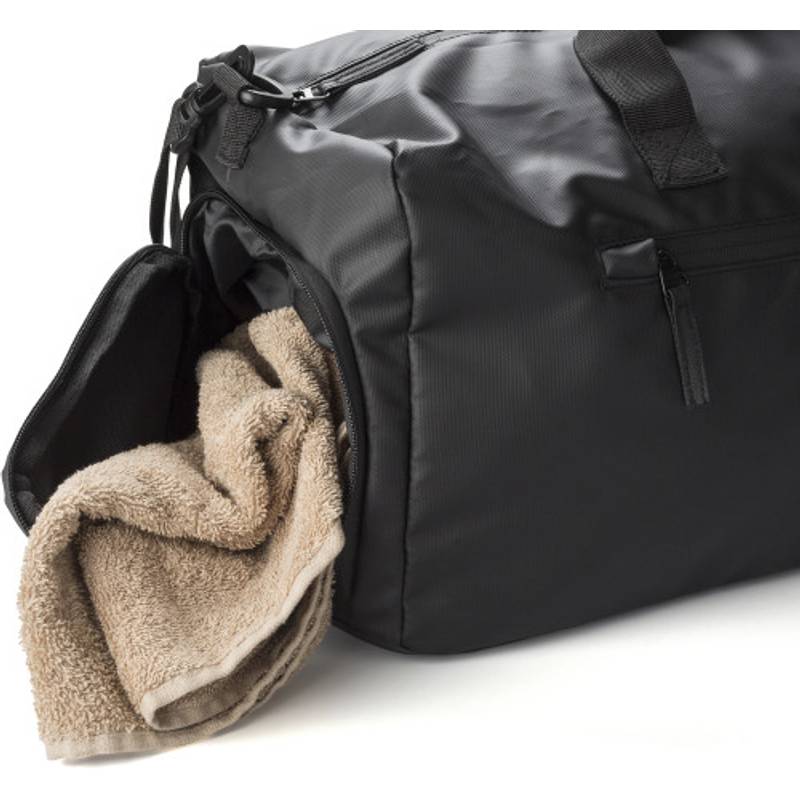 Polyesterová (600D) duffle bag Jaylen, černá Polyesterová (600D) duffle bag Jaylen, černá