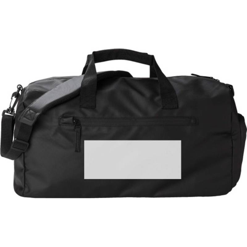 Polyesterová (600D) duffle bag Jaylen, černá Polyesterová (600D) duffle bag Jaylen, černá