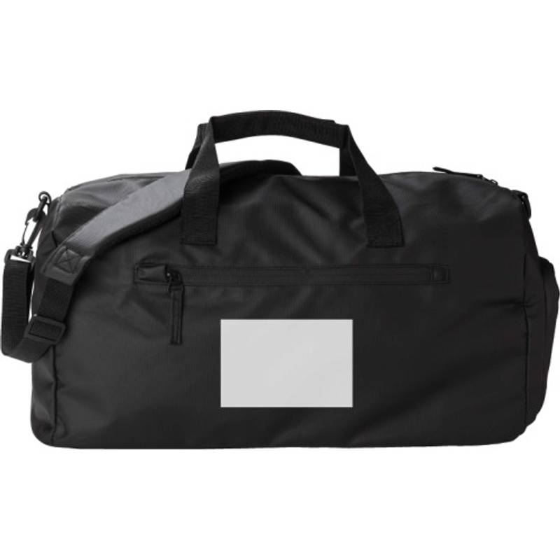 Polyesterová (600D) duffle bag Jaylen, černá Polyesterová (600D) duffle bag Jaylen, černá