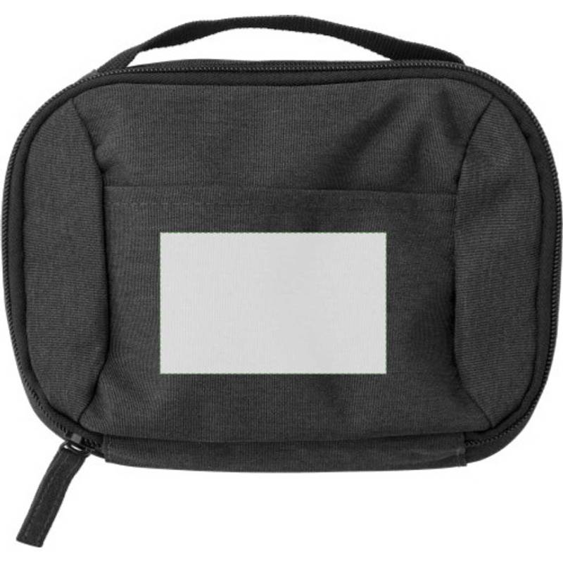 Polyesterové (600D) cestovní pouzdro Jace, šedá anthracite Polyesterové (600D) cestovní pouzdro Jace, šedá anthracite