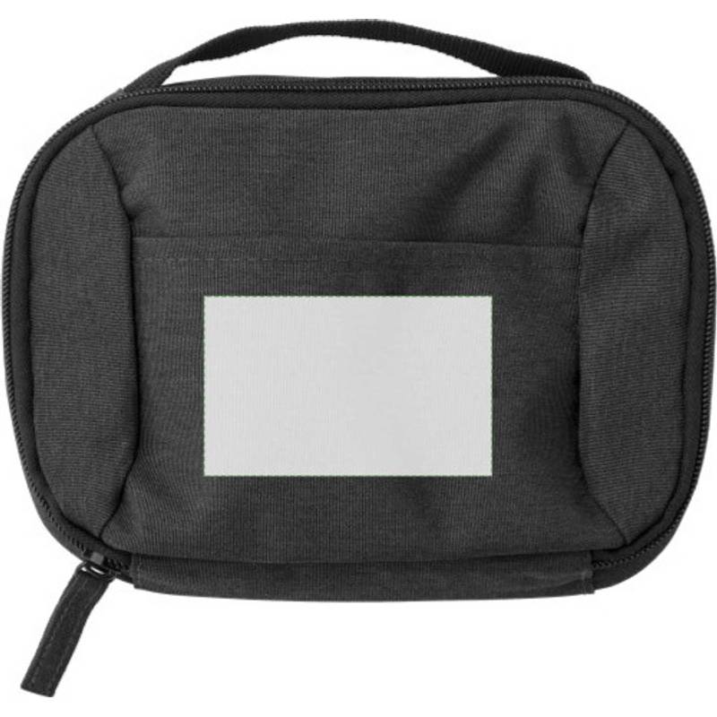 Polyesterové (600D) cestovní pouzdro Jace, šedá anthracite Polyesterové (600D) cestovní pouzdro Jace, šedá anthracite