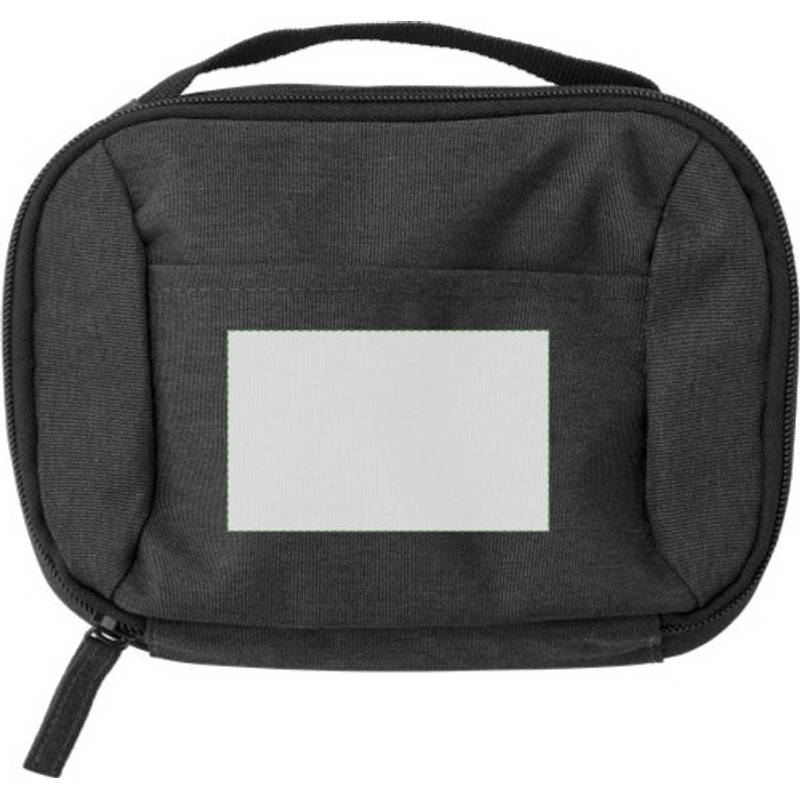 Polyesterové (600D) cestovní pouzdro Jace, šedá anthracite Polyesterové (600D) cestovní pouzdro Jace, šedá anthracite