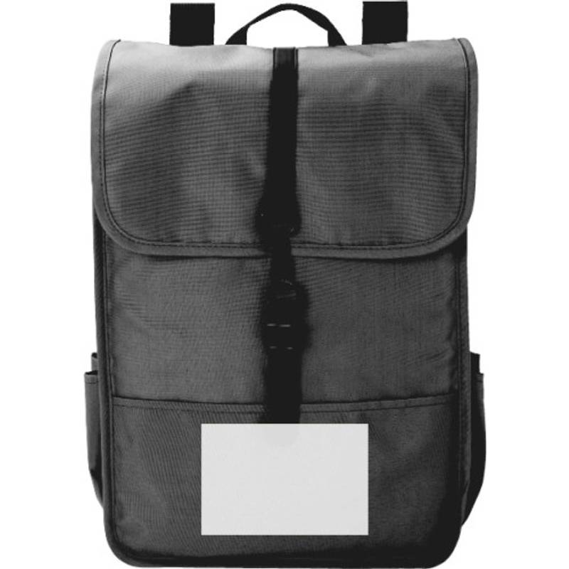 RPET Polyester (300D) batoh s klopou Lyric, černá RPET Polyester (300D) batoh s klopou Lyric, černá