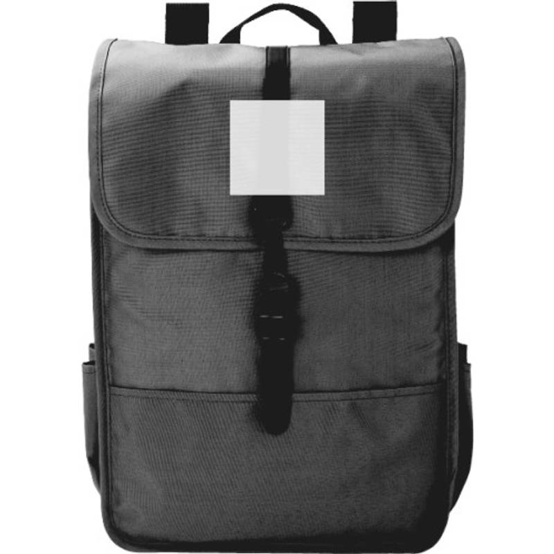 RPET Polyester (300D) batoh s klopou Lyric, černá RPET Polyester (300D) batoh s klopou Lyric, černá