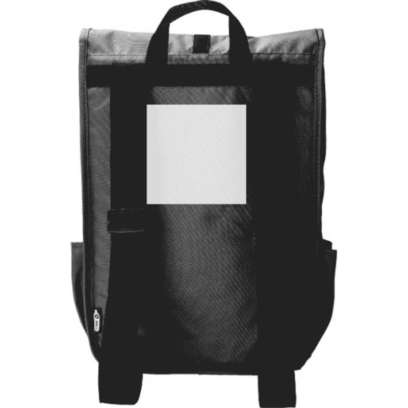 RPET Polyester (300D) batoh s klopou Lyric, černá RPET Polyester (300D) batoh s klopou Lyric, černá