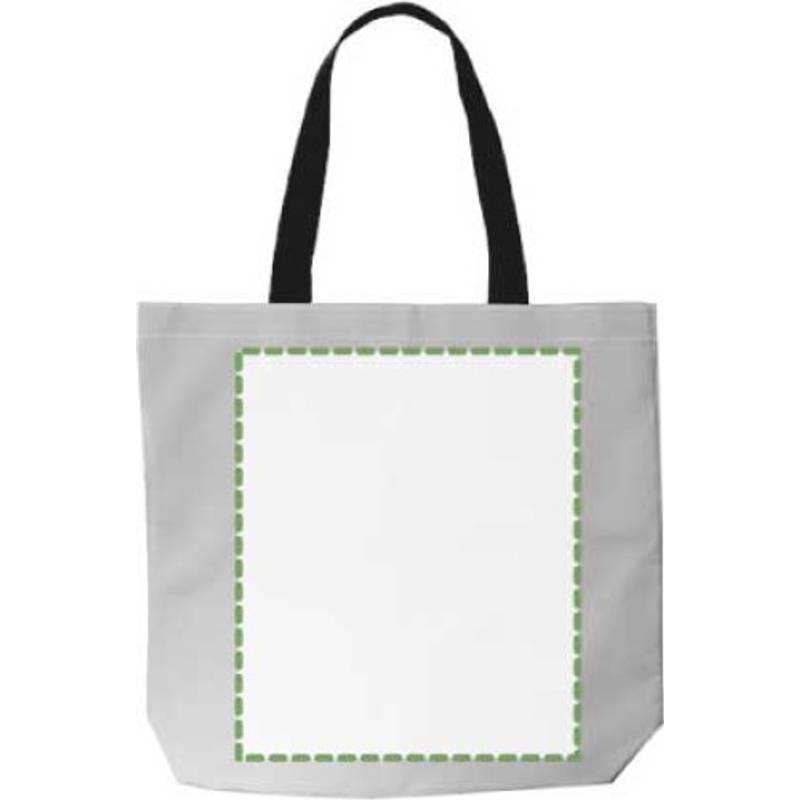 Polyesterová (100D) nákupní taška Jordyn, šedá stříbrná Polyesterová (100D) nákupní taška Jordyn, šedá stříbrná