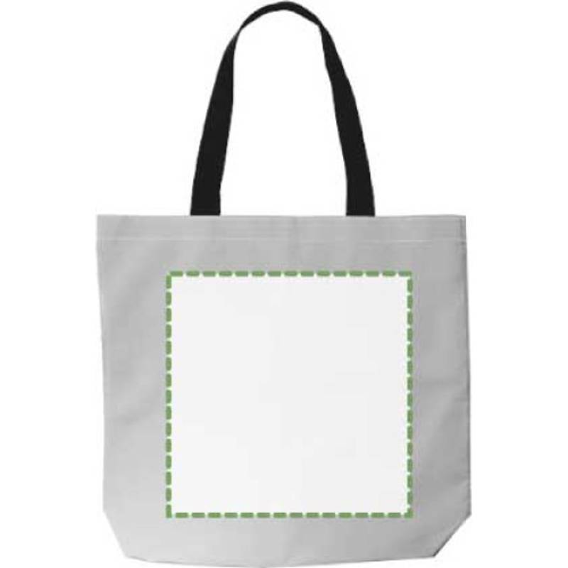 Polyesterová (100D) nákupní taška Jordyn, šedá stříbrná Polyesterová (100D) nákupní taška Jordyn, šedá stříbrná