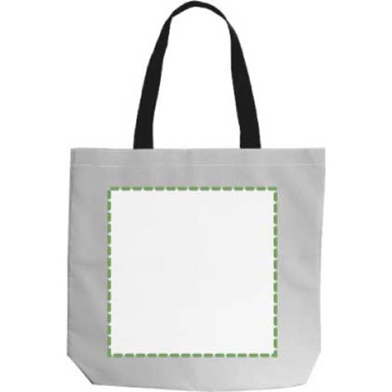 Polyesterová (100D) nákupní taška Jordyn, šedá stříbrná Polyesterová (100D) nákupní taška Jordyn, šedá stříbrná