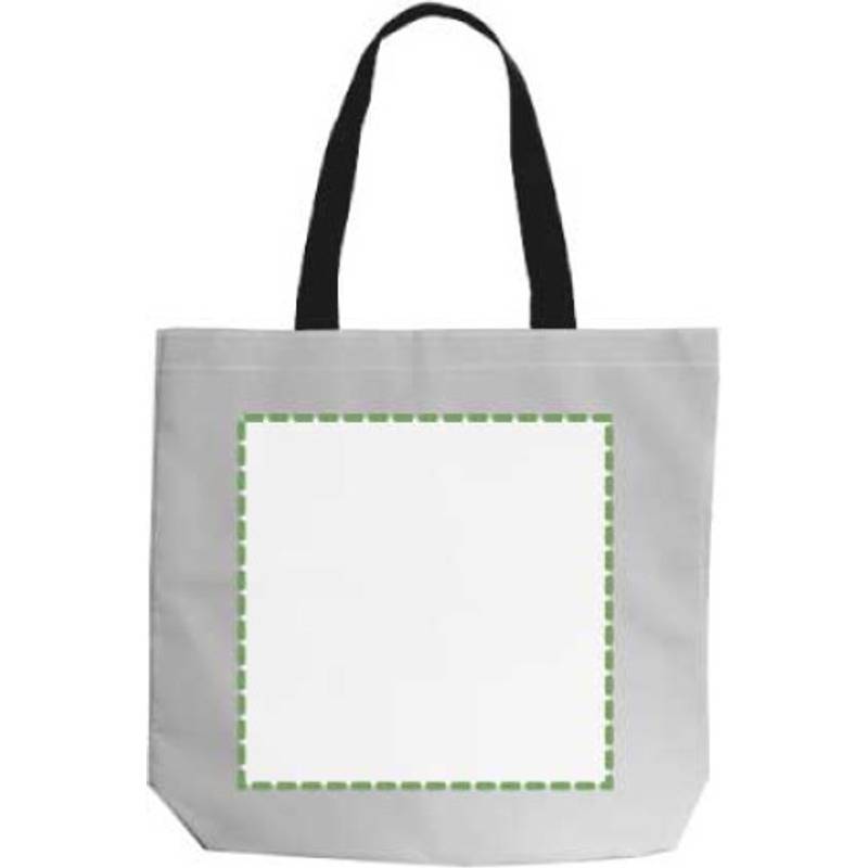 Polyesterová (100D) nákupní taška Jordyn, šedá stříbrná Polyesterová (100D) nákupní taška Jordyn, šedá stříbrná