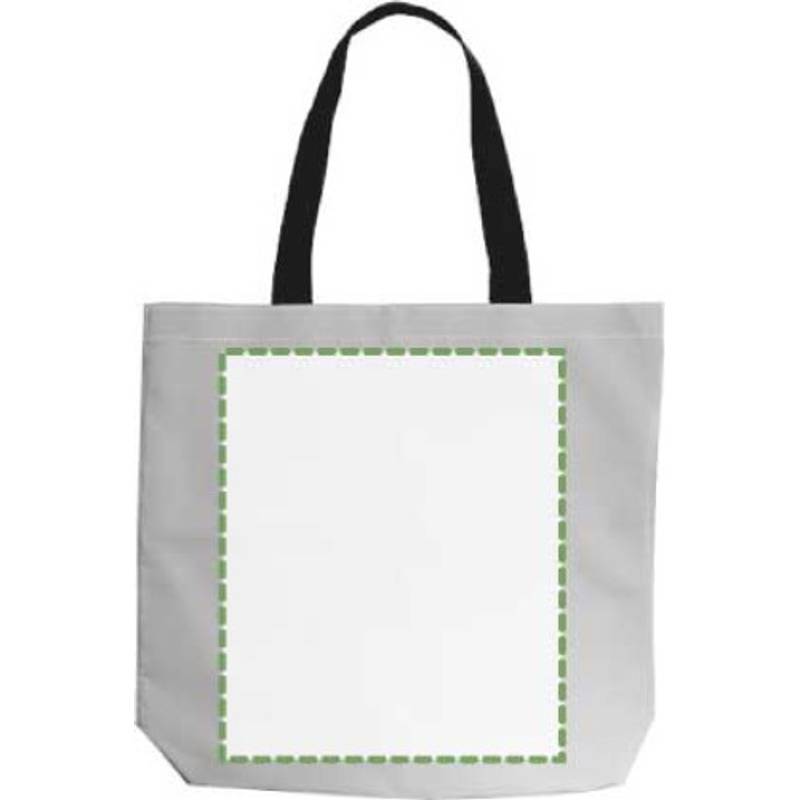 Polyesterová (100D) nákupní taška Jordyn, šedá stříbrná Polyesterová (100D) nákupní taška Jordyn, šedá stříbrná