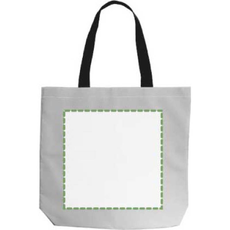 Polyesterová (100D) nákupní taška Jordyn, šedá stříbrná Polyesterová (100D) nákupní taška Jordyn, šedá stříbrná