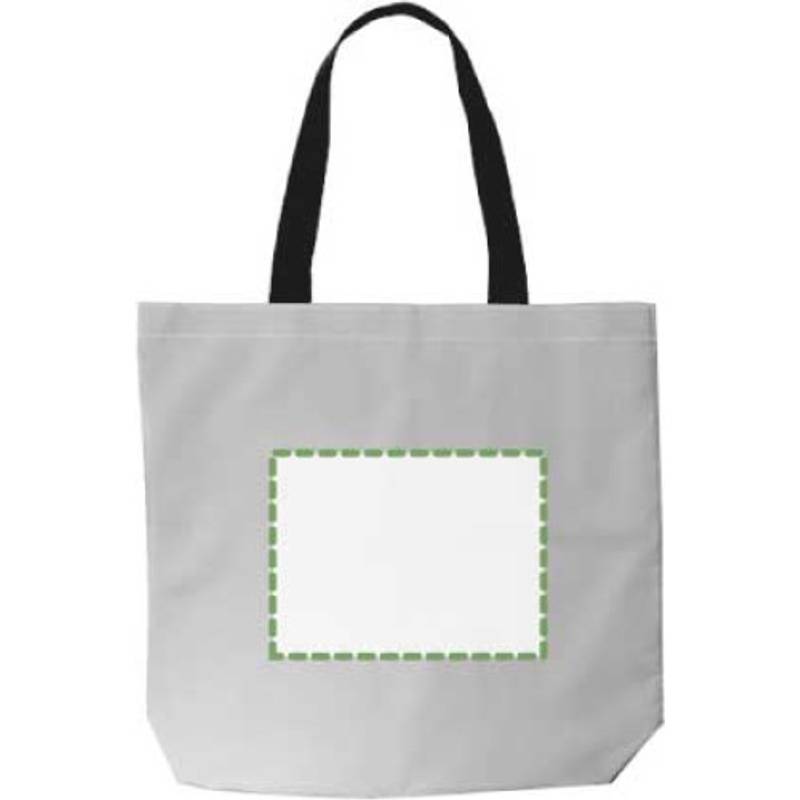 Polyesterová (100D) nákupní taška Jordyn, šedá stříbrná Polyesterová (100D) nákupní taška Jordyn, šedá stříbrná