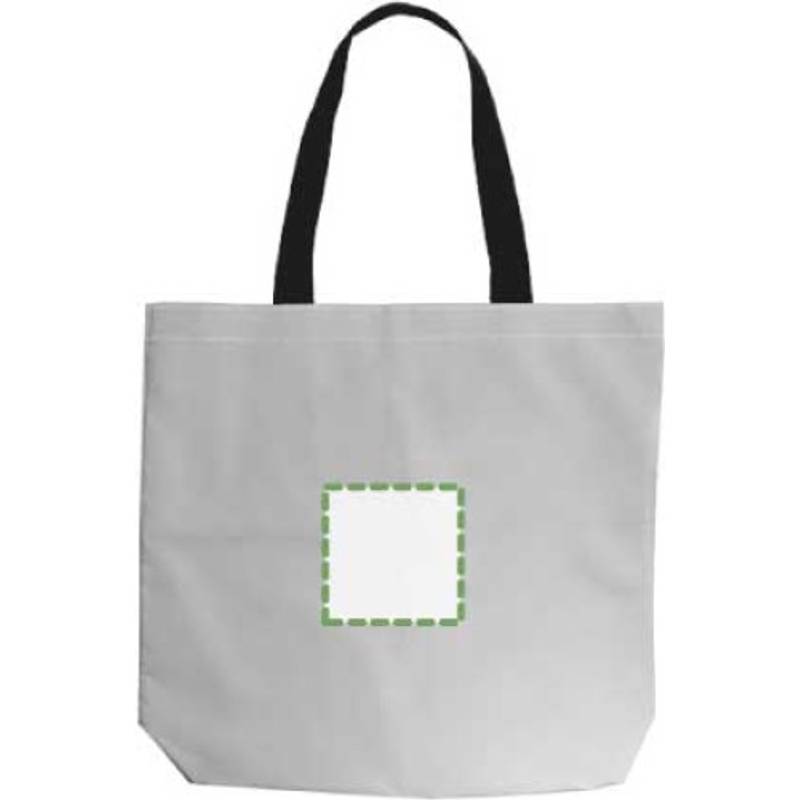 Polyesterová (100D) nákupní taška Jordyn, šedá stříbrná Polyesterová (100D) nákupní taška Jordyn, šedá stříbrná