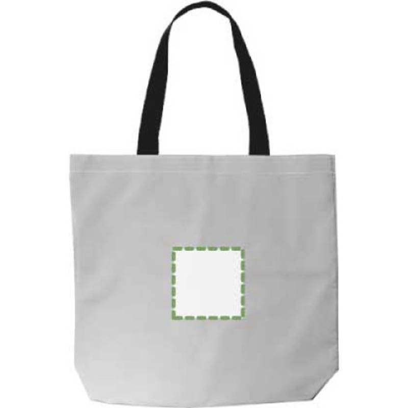 Polyesterová (100D) nákupní taška Jordyn, šedá stříbrná Polyesterová (100D) nákupní taška Jordyn, šedá stříbrná