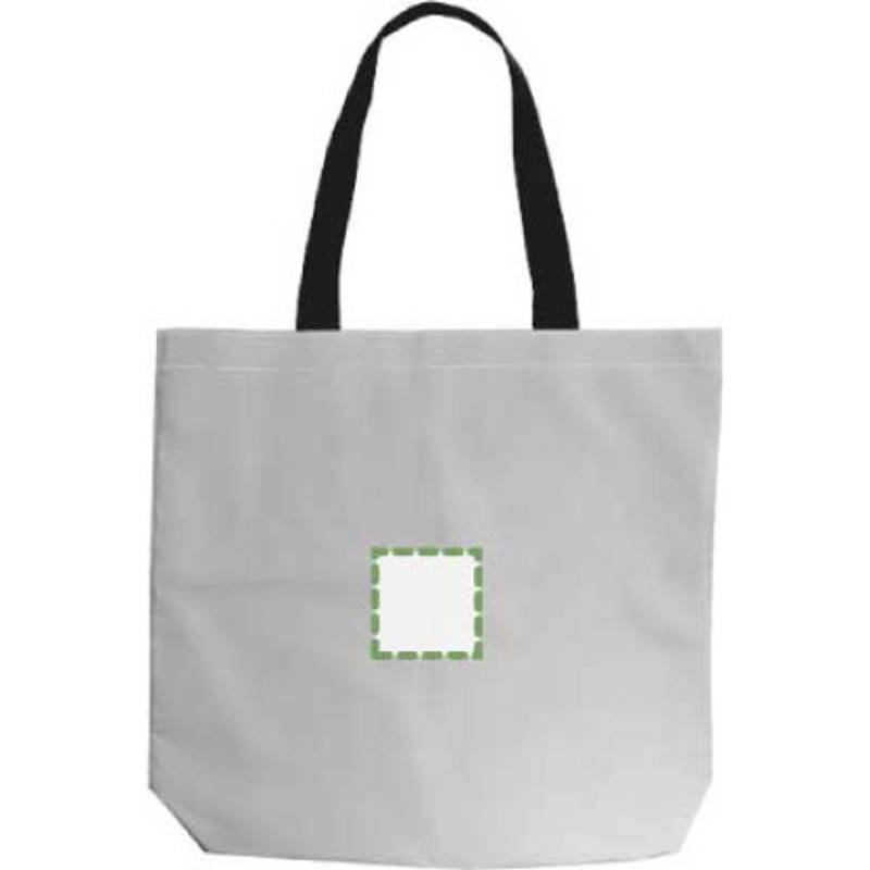 Polyesterová (100D) nákupní taška Jordyn, šedá stříbrná Polyesterová (100D) nákupní taška Jordyn, šedá stříbrná