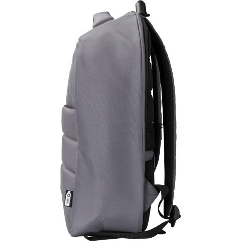 Polyesterový RPET (300D) batoh na notebook Calliope proti krádeži, čierna Polyesterový RPET (300D) batoh na notebook Calliope proti krádeži, čierna