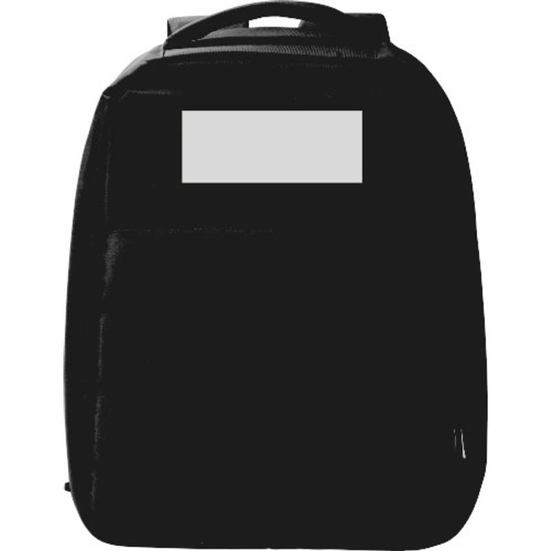 Polyesterový RPET (300D) batoh na notebook Calliope proti krádeži, čierna Polyesterový RPET (300D) batoh na notebook Calliope proti krádeži, čierna