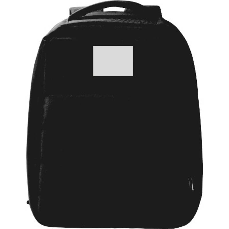 Polyesterový RPET (300D) batoh na notebook Calliope proti krádeži, čierna Polyesterový RPET (300D) batoh na notebook Calliope proti krádeži, čierna