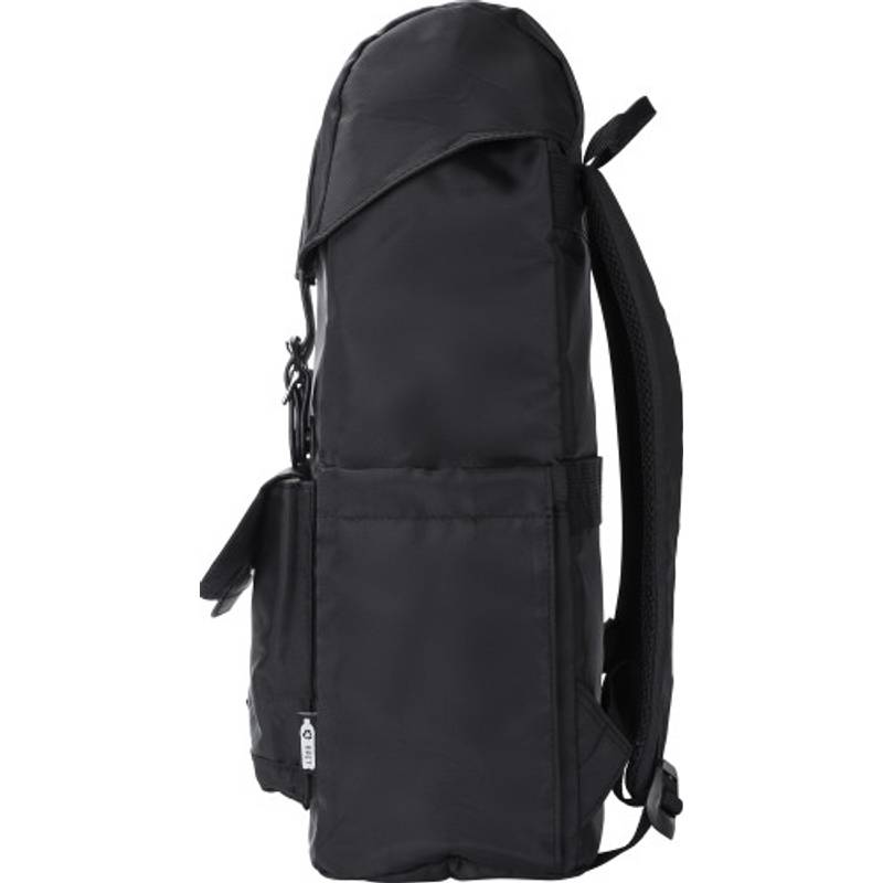 RPET (290T) polyesterový keprový batoh Marlowe, čierna RPET (290T) polyesterový keprový batoh Marlowe, čierna