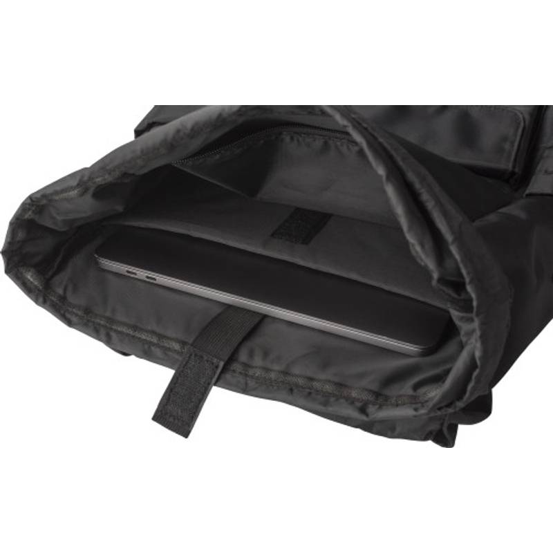 RPET (290T) polyesterový keprový batoh Marlowe, čierna RPET (290T) polyesterový keprový batoh Marlowe, čierna